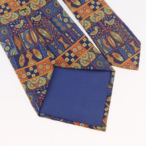 HERMES Necktie Silk Blue Auth 174892
