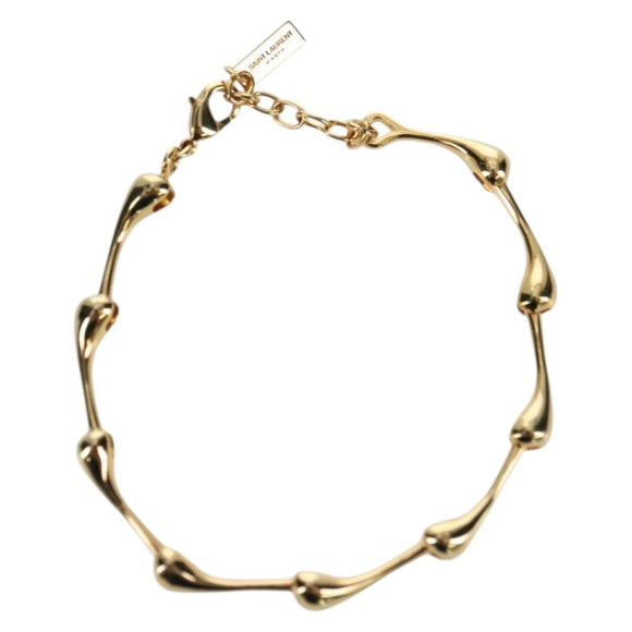 SAINT LAURENT Bracelet metal Gold Auth 174898A