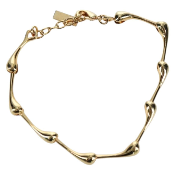 SAINT LAURENT Bracelet metal Gold Auth 174898A