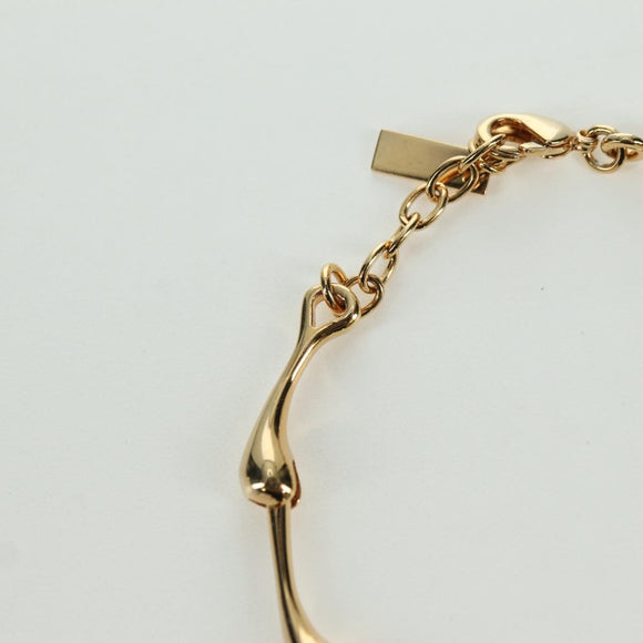 SAINT LAURENT Bracelet metal Gold Auth 174898A