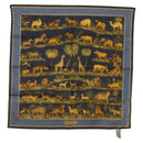 Salvatore Ferragamo Scarf Cotton Blue Auth 174899A-1