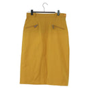 HERMES Skirt Wool Brown Auth 174904A-3