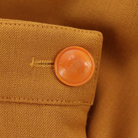 HERMES Skirt Wool Brown Auth 174904A
