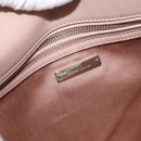Miu Miu Chain Shoulder Bag Fur Pink Silver Auth 174917V-19