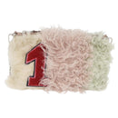 Miu Miu Chain Shoulder Bag Fur Pink Silver Auth 174917V-13