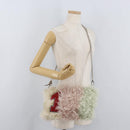 Miu Miu Chain Shoulder Bag Fur Pink Silver Auth 174917V-24