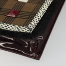 FENDI Shoulder Bag Canvas Brown Gold Auth 174921A-9