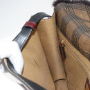 FENDI Shoulder Bag Canvas Brown Gold Auth 174921A-19