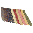 Salvatore Ferragamo Necktie Silk 10 bottles set Blue Navy yellow Auth 174928-1
