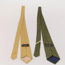 Salvatore Ferragamo Necktie Silk 10 bottles set Blue Navy yellow Auth 174928-11