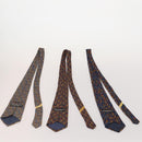 Salvatore Ferragamo Necktie Silk 10 bottles set Blue Navy yellow Auth 174928-3