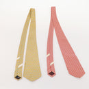 Salvatore Ferragamo Necktie Silk 10 bottles set Blue Navy yellow Auth 174928-6