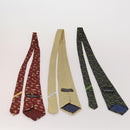 Salvatore Ferragamo Necktie Silk 10 bottles set Blue Navy yellow Auth 174930-6