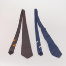 Salvatore Ferragamo Necktie Silk 10 bottles set Blue Navy yellow Auth 174930-9