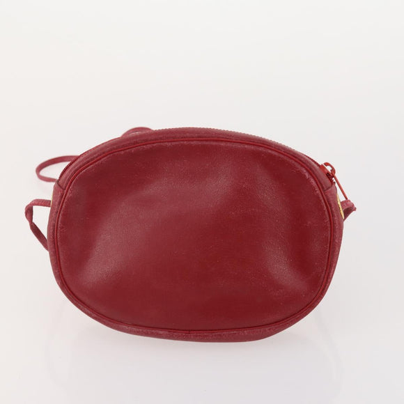 GIVENCHY Hand Bag Suede Leather 6 Set Black Green Red Auth 174943