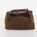 BALENCIAGA Bottega Bag Nylon Leather 6 Set Black Brown beige Auth 174944-13