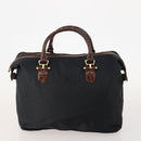 BALENCIAGA Bottega Bag Nylon Leather 6 Set Black Brown beige Auth 174944-2