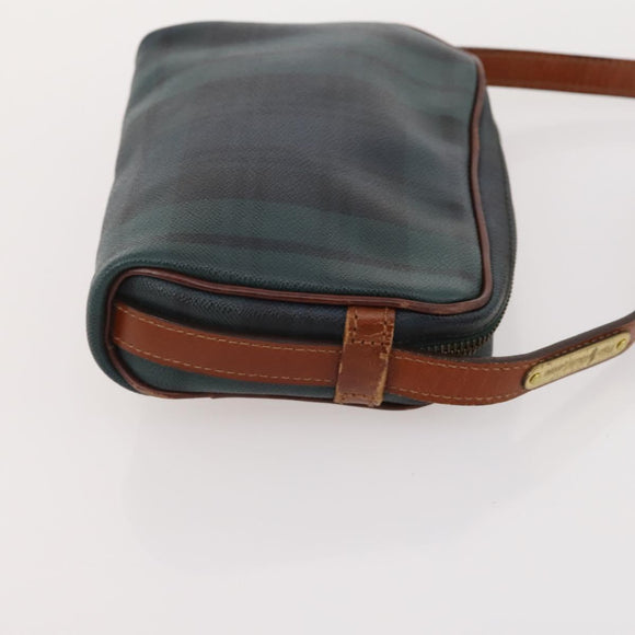 Poro Ralph Lauren Shoulder Bag PVC Leather 3 Set Green Auth 174945