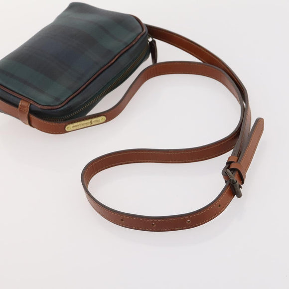 Poro Ralph Lauren Shoulder Bag PVC Leather 3 Set Green Auth 174945