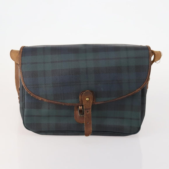 Poro Ralph Lauren Shoulder Bag PVC Leather 3 Set Green Auth 174945