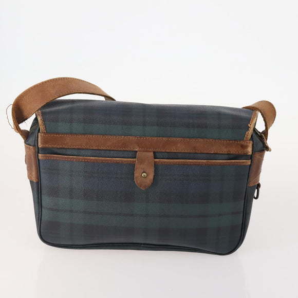 Poro Ralph Lauren Shoulder Bag PVC Leather 3 Set Green Auth 174945