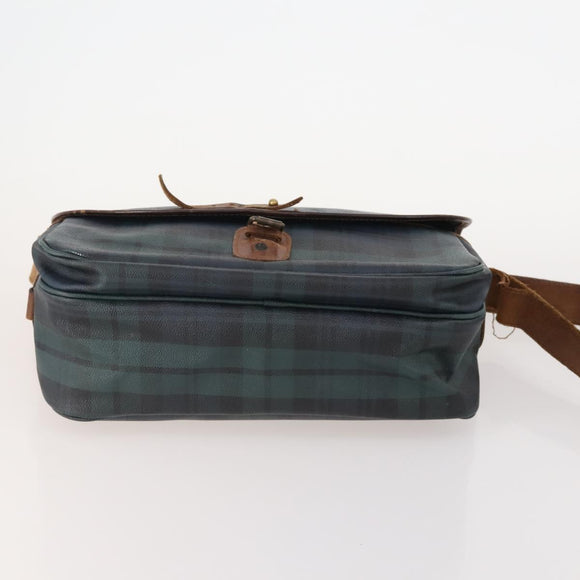 Poro Ralph Lauren Shoulder Bag PVC Leather 3 Set Green Auth 174945