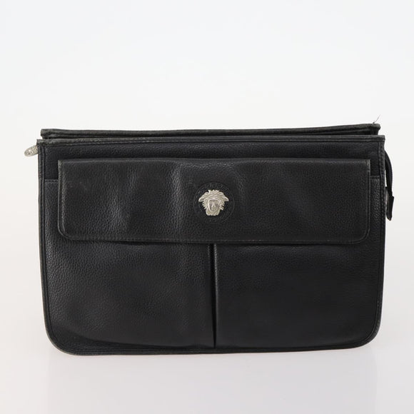Gianni Versace MCM Saint Laurent Bag Nylon Leather 4 Set Black Navy Auth 174946