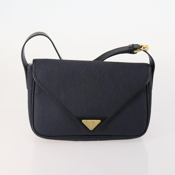 Gianni Versace MCM Saint Laurent Bag Nylon Leather 4 Set Black Navy Auth 174946