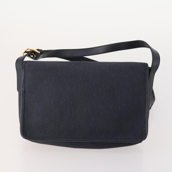 Gianni Versace MCM Saint Laurent Bag Nylon Leather 4 Set Black Navy Auth 174946