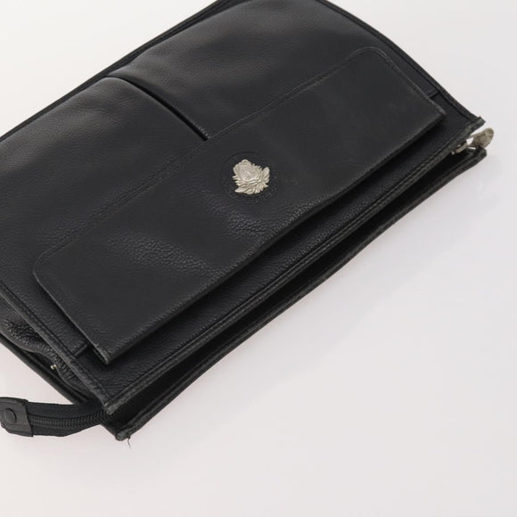 Gianni Versace MCM Saint Laurent Bag Nylon Leather 4 Set Black Navy Auth 174946