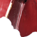 CARTIER Must Line Shoulder Bag Leather 4 Set Bordeaux Gold Auth 174947-26