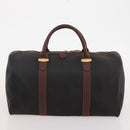 Dunhill Boston Bag Leather 3 Set Black Auth 174949-10