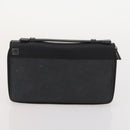 Dunhill Boston Bag Leather 3 Set Black Auth 174949-16