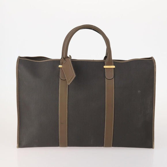 Dunhill Boston Bag Leather 3 Set Black Auth 174949