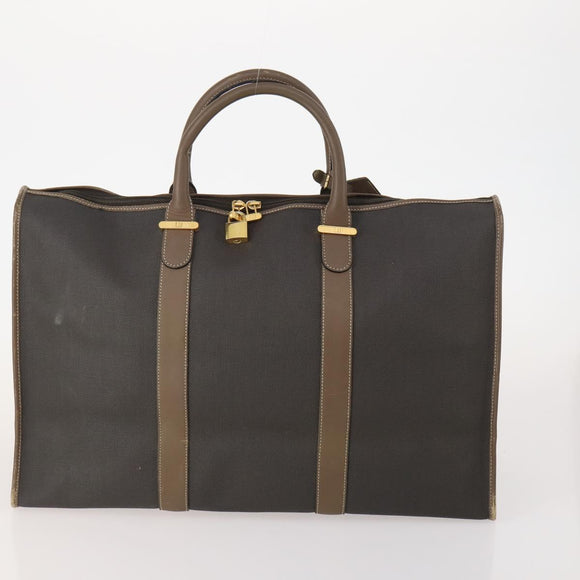Dunhill Boston Bag Leather 3 Set Black Auth 174949