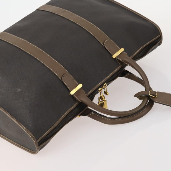 Dunhill Boston Bag Leather 3 Set Black Auth 174949