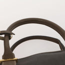 Dunhill Boston Bag Leather 3 Set Black Auth 174949-6