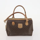 CELINE Macadam Canvas Hand Bag PVC Leather 3 Set Brown Black Auth 174950-17