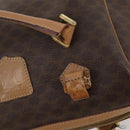 CELINE Macadam Canvas Hand Bag PVC Leather 3 Set Brown Black Auth 174950-21