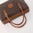 CELINE Macadam Canvas Hand Bag PVC Leather 3 Set Brown Black Auth 174950-5