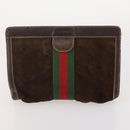 GUCCI GG Supreme Web Sherry Line Tasche PVC Wildleder 5er Set Marine Beige Auth 174951-19