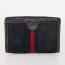 GUCCI GG Supreme Web Sherry Line Tasche PVC Wildleder 5er Set Marine Beige Auth 174951-21