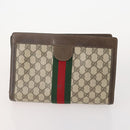 GUCCI GG Supreme Web Sherry Line Tasche PVC Wildleder 5er Set Marine Beige Auth 174951-3