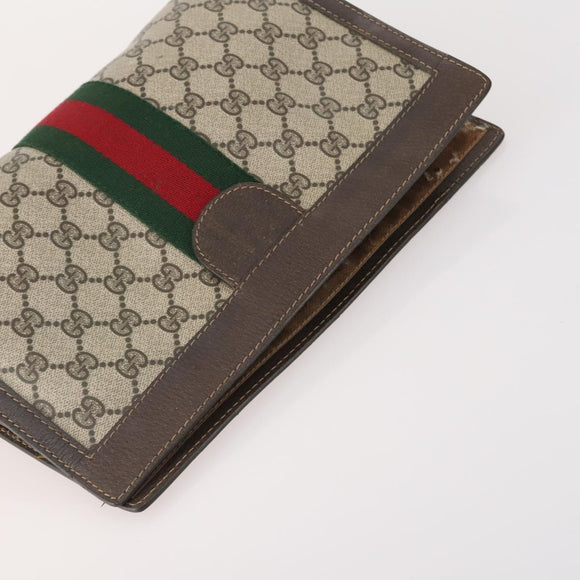 GUCCI GG Supreme Web Sherry Line Tasche PVC Wildleder 5er Set Marine Beige Auth 174951