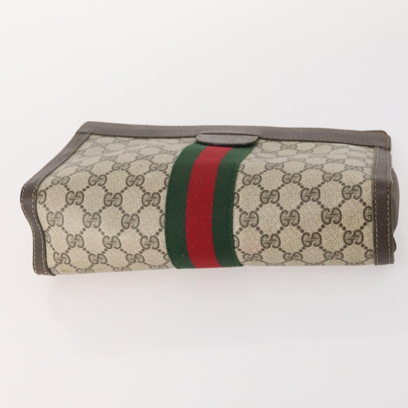 GUCCI GG Supreme Web Sherry Line Tasche PVC Wildleder 5er Set Marine Beige Auth 174951