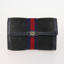 GUCCI GG Supreme Web Sherry Line Tasche PVC Wildleder 5er Set Marine Beige Auth 174951-8