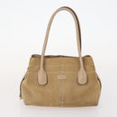 DOLCE&GABBANA Tod's Chloe Bally Bag Suede 6 Set Beige Brown White Auth 174952-13