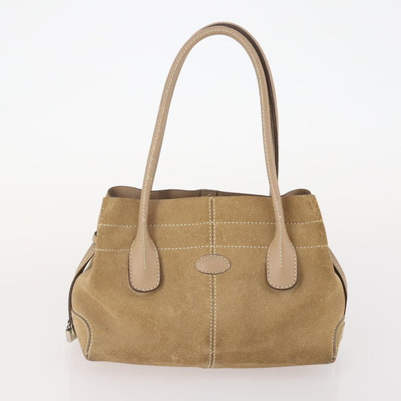 DOLCE&GABBANA Tod's Chloe Bally Bag Suede 6 Set Beige Brown White Auth 174952