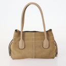 DOLCE&GABBANA Tod's Chloe Bally Bag Suede 6 Set Beige Brown White Auth 174952-14
