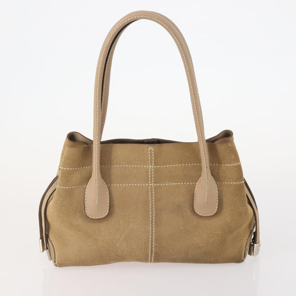 DOLCE&GABBANA Tod's Chloe Bally Bag Suede 6 Set Beige Brown White Auth 174952